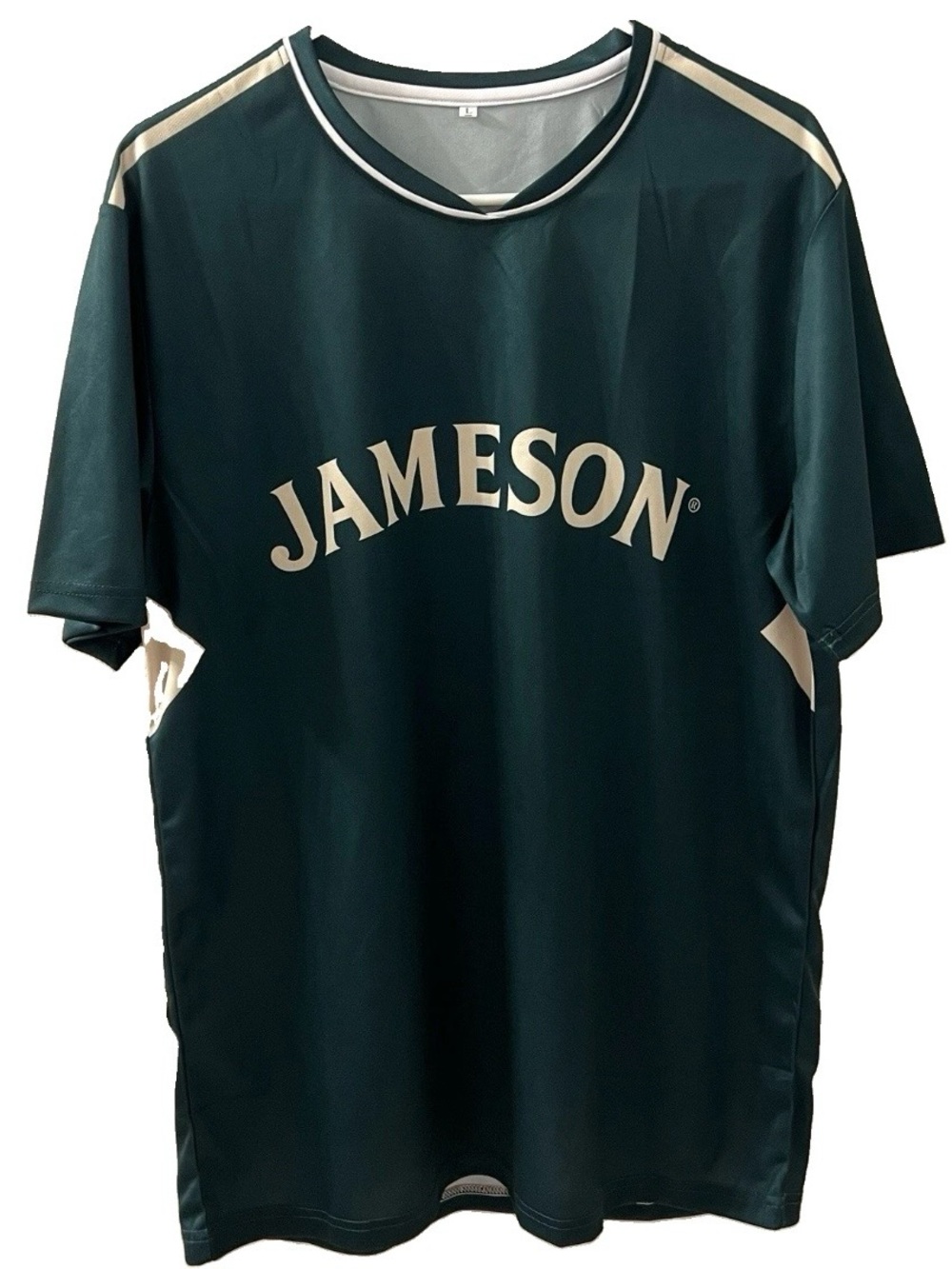 Jameson Irish Whiskey Green T-shirt Large Stretch Short Sleeve